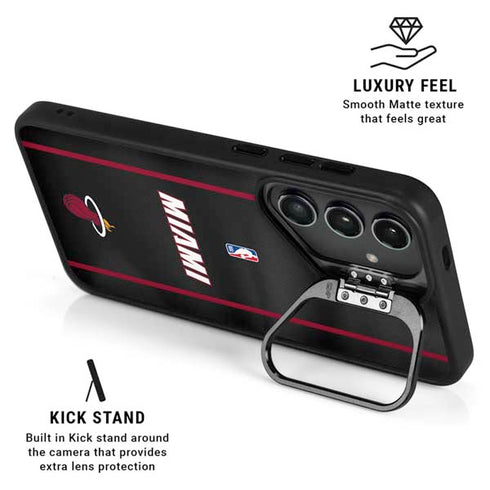 NBA Miami Heat Jersey Galaxy S24 FE Kickstand Case